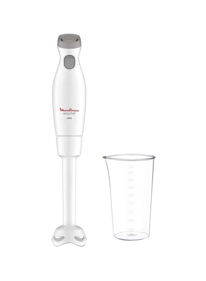 Hand Blender |Easy Chef Hand Stick Blender | Plastic Foot |2 Speeds |2 Years Warranty DD45A127 White/Grey/Clear