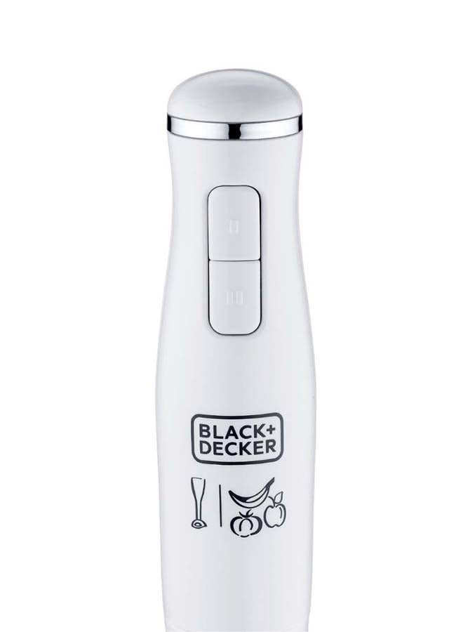 Stick Hand Blender with Calibrated Beaker and Dual Variable Speed Control SB2500-B5 White