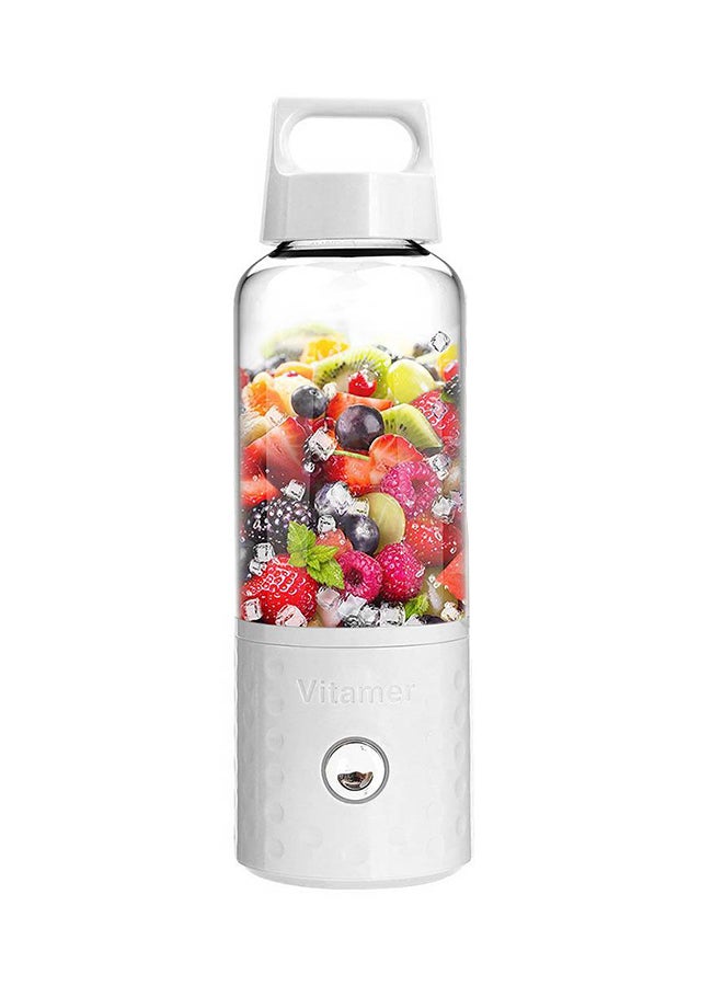Portable USB Rechargeable Mini Juicer Cup 500.0 ml H0FC-003-002 White