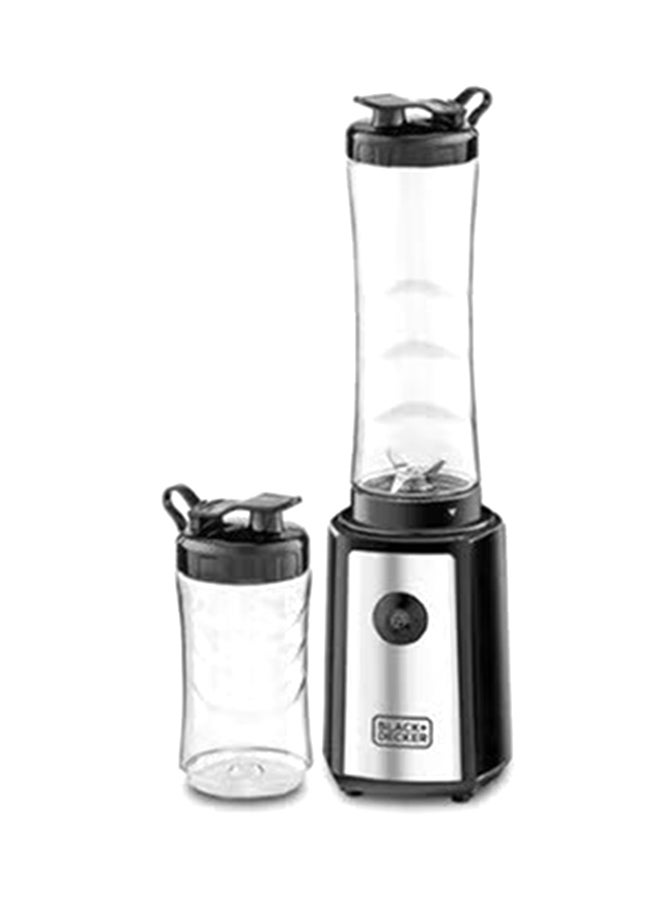 Sports Blender/Smoothie Maker, 6-Piece Set with 500ml & 300ml BPA-Free Sports Bottles, 21,500 RPM Turbo Speed, Stainless Steel Blades for Ice & Frozen Fruits, 500 ml 300 W SBX300-B5 Black/Silver/Clear