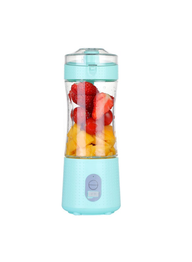 Multi-Design USB Rechargeable Electric Juice Blender 380.0 ml Blender-01 Light Blue