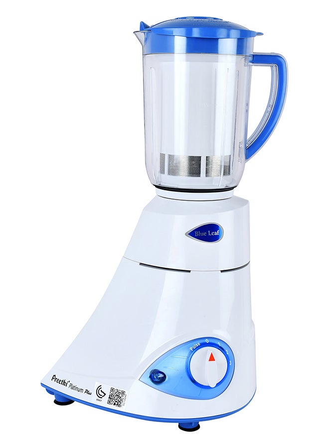 Blue Leaf Platinum Mixer Grinder 750.0 W | Multifunctional Grinder with Stainless Steel Jars & Blades 750 W MG-139/09 White/Blue/Clear