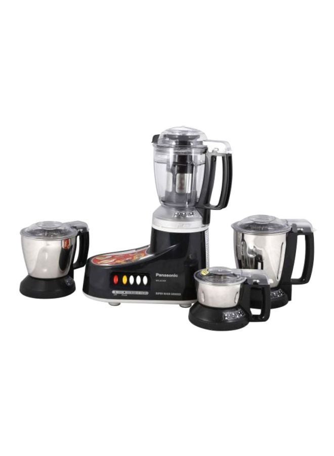 5-Piece Electric Mixer Grinder Set 1000 W MXAC400 Black/Silver/Clear