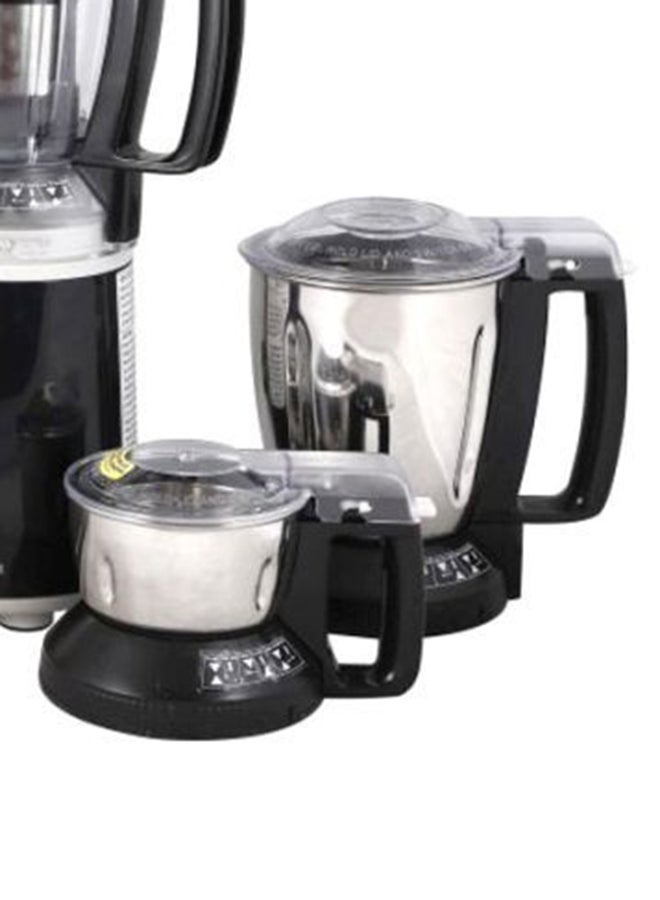 5-Piece Electric Mixer Grinder Set 1000 W MXAC400 Black/Silver/Clear