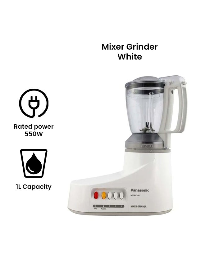 Mixer Grinder With 3 Jars 1.0 L 1000.0 W MXAC300 White