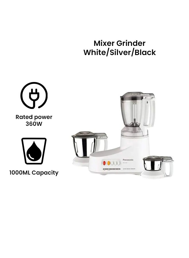 Electric Mixer Grinder 360.0 W MXAC300 White/Silver/Black