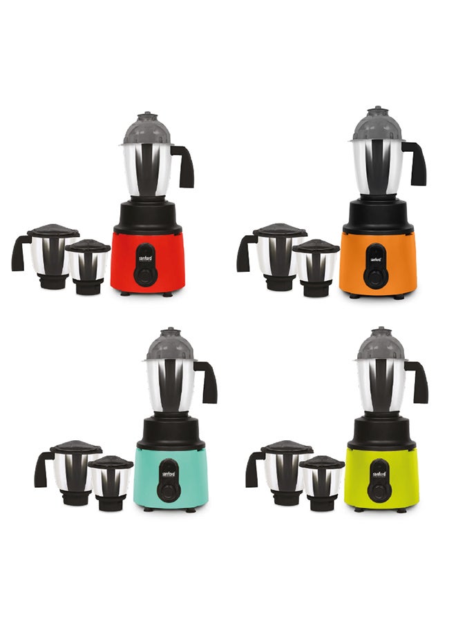 3 IN 1 GRINDER MIXER (MADE IN INDIA) 1.2 L 800 W SF5902GM BS Red, Orange, Blue, Green