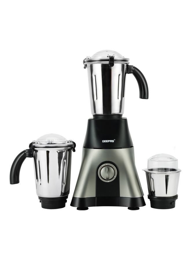 Mixer Grinder, Powerful Copper Motor with Stainless Steel Jars and Blades 750 W GSB44089 Black, silver