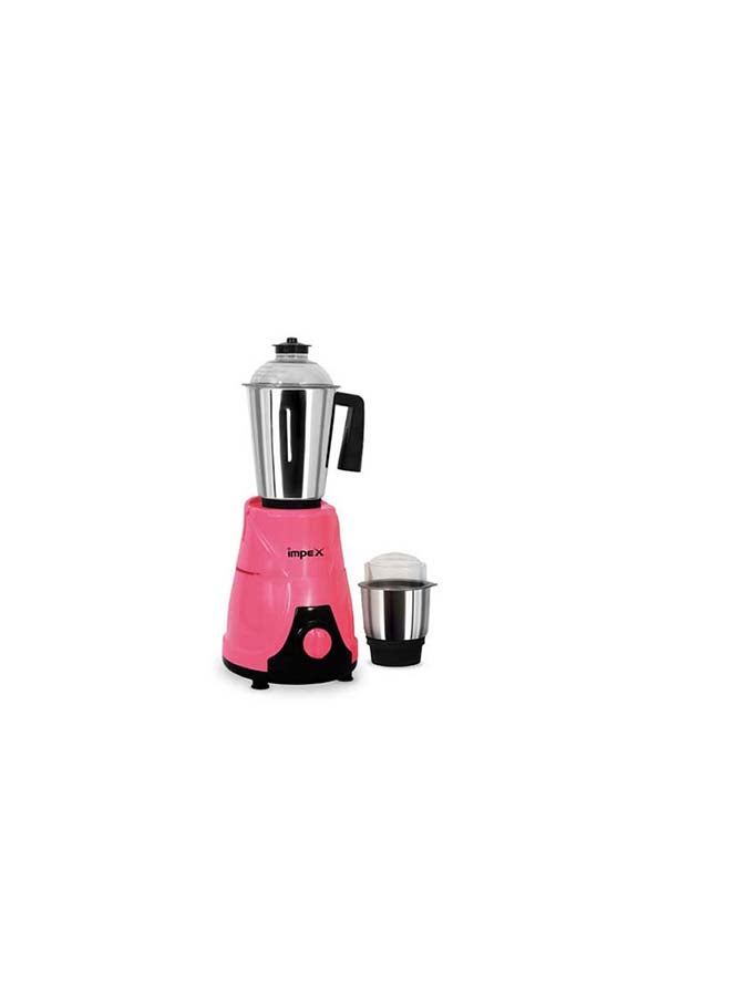3 Speed Control Blender 2 In 1 Mixer Grinder With Stainless Steel Blade/Jar ABS Strong Body With Overload Protection 1.5 L 600.0 W BL 319B Black & Pink