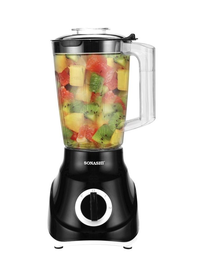 3-in-1 Blender / Grinder & Mincer | 600W |1.8L Unbreakable Jar, Grinding & Chopping Cups |6 Pcs Stainless Steel Blades, 2-Speed & Pulse Setting | Overheat Protection| Best for Spice Grinding, Smoothie Making, Mincing & Blending | SB-195 Blue 1.5 L 600 W SB-195 - BLUE Blue