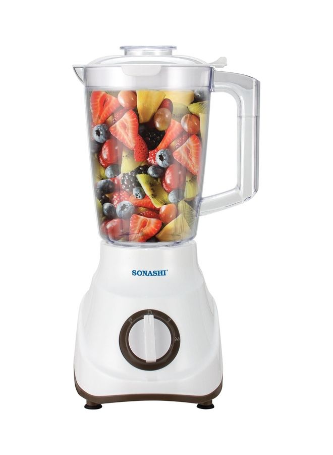 3-in-1 Blender / Grinder & Mincer | 600W |1.8L Unbreakable Jar, Grinding & Chopping Cups |6 Pcs Stainless Steel Blades, 2-Speed & Pulse Setting | Overheat Protection| Best for Spice Grinding, Smoothie Making, Mincing & Blending | SB-195 Black 1.5 L 600 W SB-195 Black