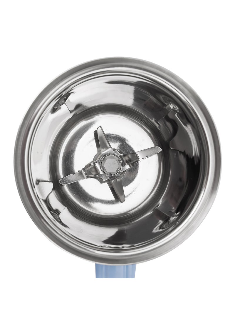 2-IN-1 Mixer Grinder- 550W Powerful Copper Motor with Stainless Steel Jars and Blade| Perfect for Making Smoothies, Milkshakes, Grinding Nuts, Spices, Etc| 2 Jars with 3 Speed Control| 2 Years Warranty 550 W KNB6191N Multicolour