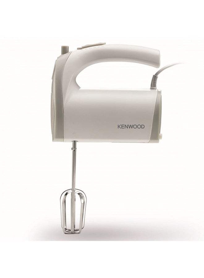 Stand Mixer Hand Mixer (Electric Whisk) With Rotary Bowl,5 Speeds+Turbo Button,Twin Stainless Steel Kneader And Beater For Mixing,Whipping,Whisking,Kneading 2.4 L 300 W HMP22.000WH White