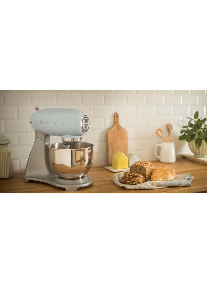 50’s Retro Style Stand Mixer with 10 Variable Speeds 800 W 800.0 W SMF02PBUK Pastel Blue