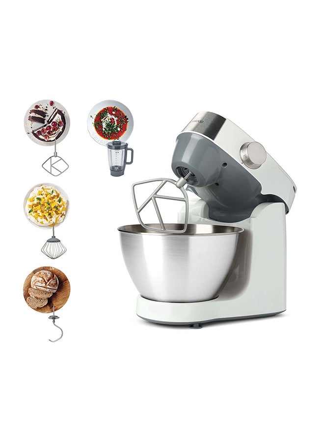 Kitchen Machine, Stainless Steel Bowl, Prospero 4 Attachments, Variable Speed, K-Beater, Whisk, Dough Hook, Blender 4.3 L 1000 W KHC29.B0WH White