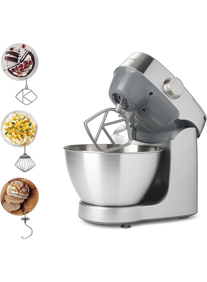 Kitchen Machine, Stainless Steel Bowl, Prospero 3 Attachments, Variable Speed, K-Beater, Whisk, Dough Hook 4.3 L 1000 W KHC29.A0SI Silver