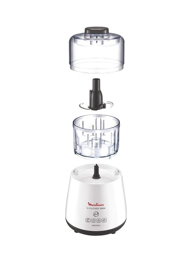 Electric Chopper 300.0 ml 1000.0 W DPA144) White/Clear