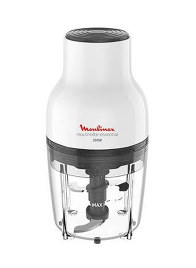 Vegetable Chopper | Moulinette Essential Chopper |  White/ Plastic | 2 Years Warranty 400 ml 300 W DJ520127 White