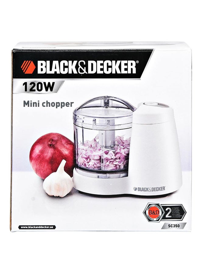 Food Chopper with Dual Blade 350 ml 120 W SC350-B5 White/Clear