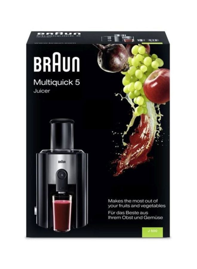 Countertop Juicer Blender 900.0 W J500 BRAUN Black/Silver