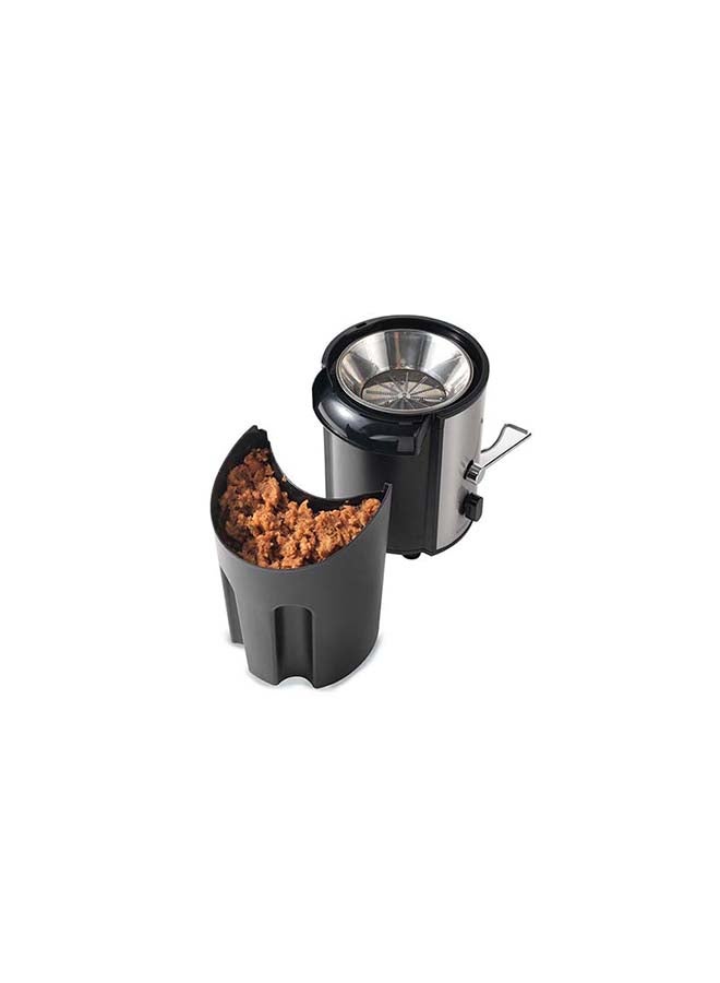 Juicer, 75mm Feeding Tube, 2 Speeds, Juice Container, 2L Pulp Container, Anti Drip, Safety Lock, 2 L 800 W OWJEM02.A0BK Black/Silver