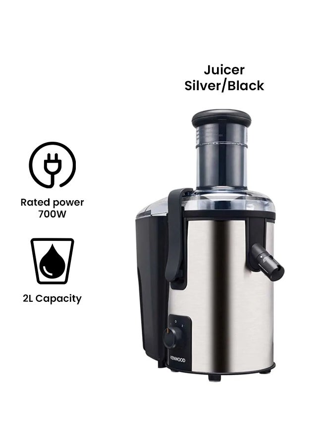 Stainless Steel Juicer Extractor 2 L 700 W JEM50 Silver/Black