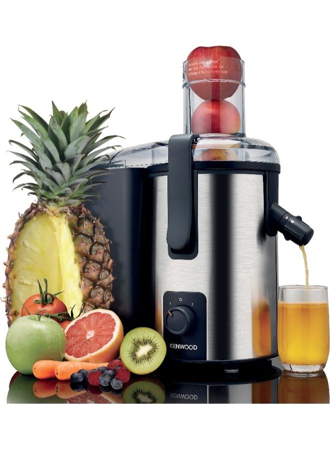 Juicer Stainless Steel Juice Extractor With 75mm Wide Feed Tube 2 Speed Anti Drip For Home Office Restaurant And Cafeteria 700 W JEM50.000BS Silver