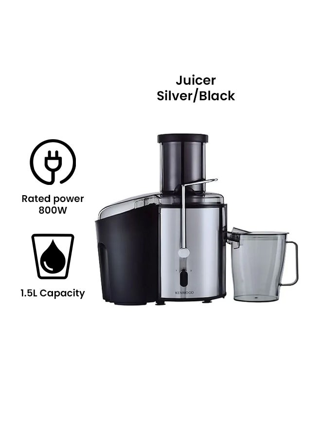 Juice Extractor 1.5 L 800.0 W JEM02.A0BK Silver/Black