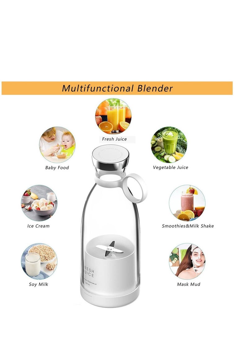 Portable Battery Powered USB Personal Blender White