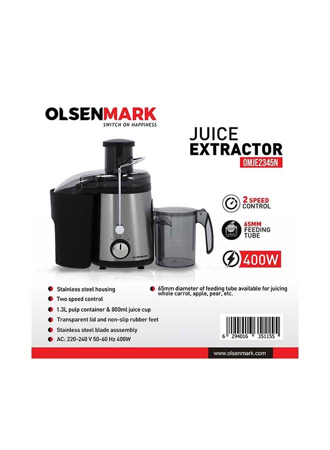 Countertop Centrifugal Juice Extractor 1.3 L 600.0 W OMJE2345CA Black/Silver