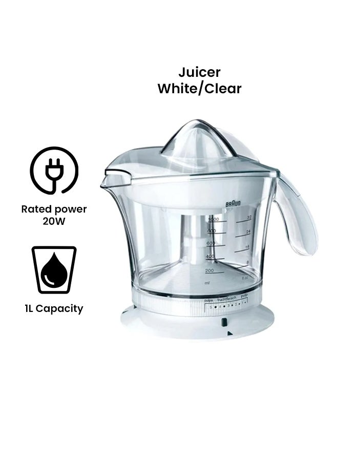 Multiquick 3 Citrus Juicer 20.0 W MPZ9 White/Clear