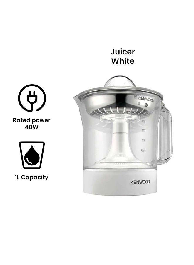 True Citrus Press Juicer 1 L 40 W JE290A White