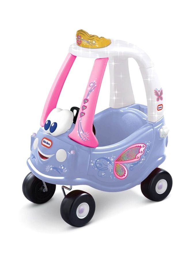 Unique And Vibrant Colour Fairy Cozy Coupe Ride-On Toy For Kids Lit-173165 41.91x38x73cm