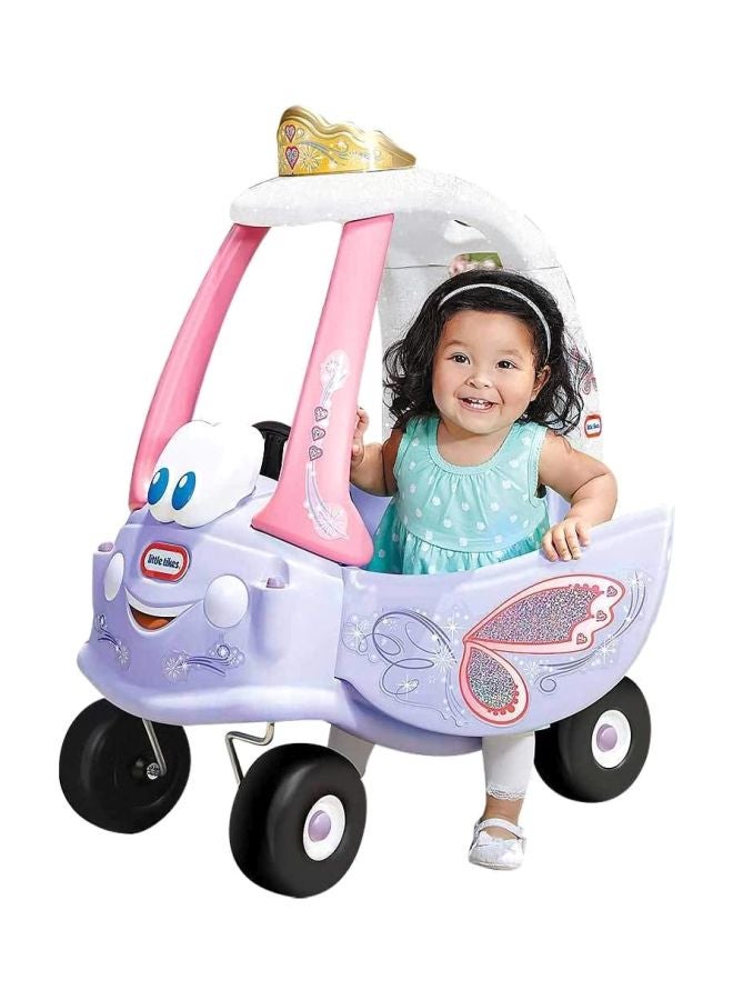 Unique And Vibrant Colour Fairy Cozy Coupe Ride-On Toy For Kids Lit-173165 41.91x38x73cm