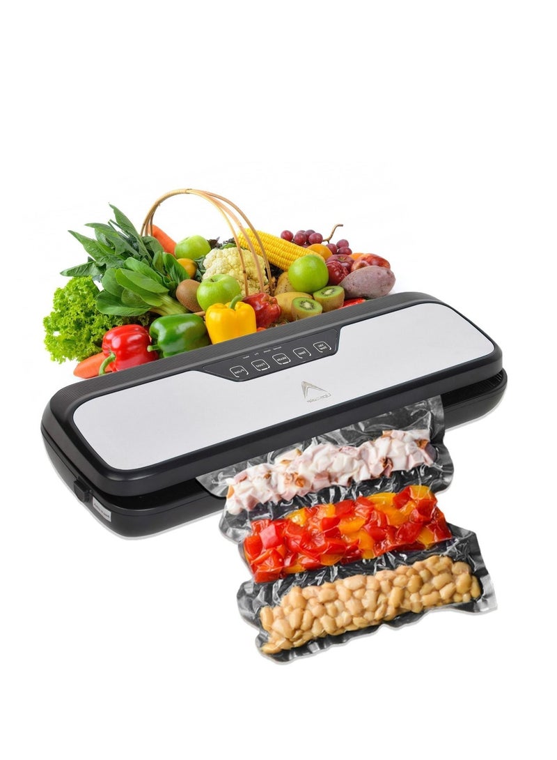 Automatic Vacuum Sealer Machine for Dry and Moist Food Storage, Packing Machine, LED Indicator Lights, Compact Design