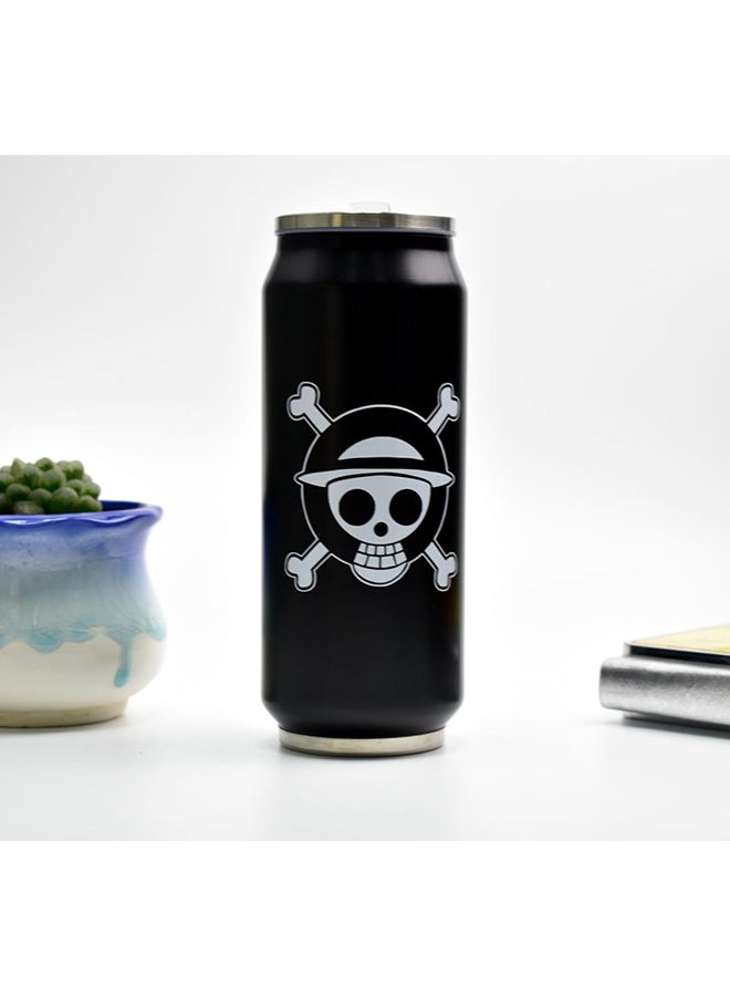 Stainless Steel Water Bottle Black/White