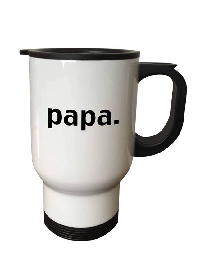 Papa Fathers Day Dad Stainless Steel Travel Mug Multicolour