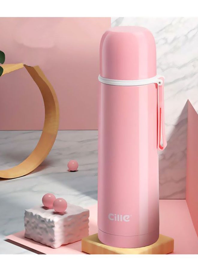 Stainless Steel Thermos Cup Pink 28.8cm