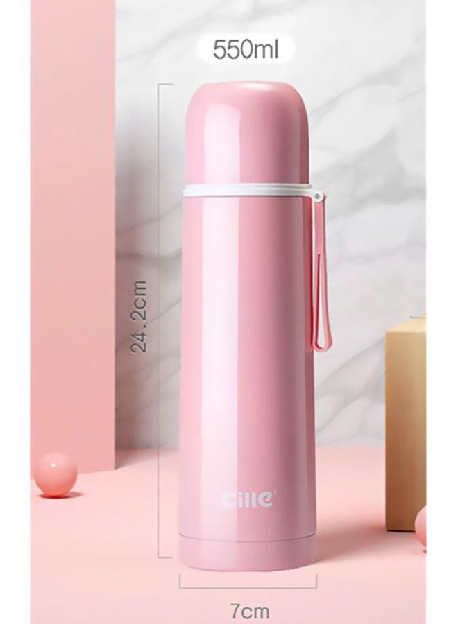 Stainless Steel Thermos Cup Pink 28.8cm