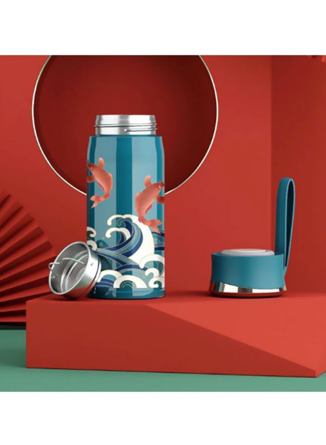 Stainless Steel Heat Preservation Cup Blue 21cm