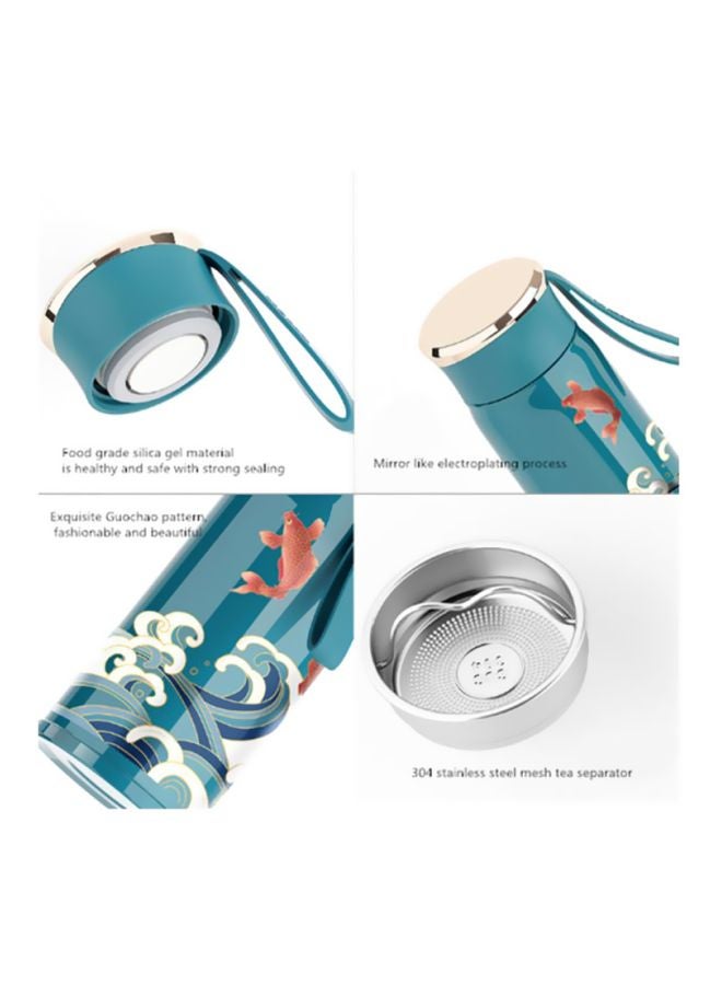 Stainless Steel Heat Preservation Cup Blue 21cm