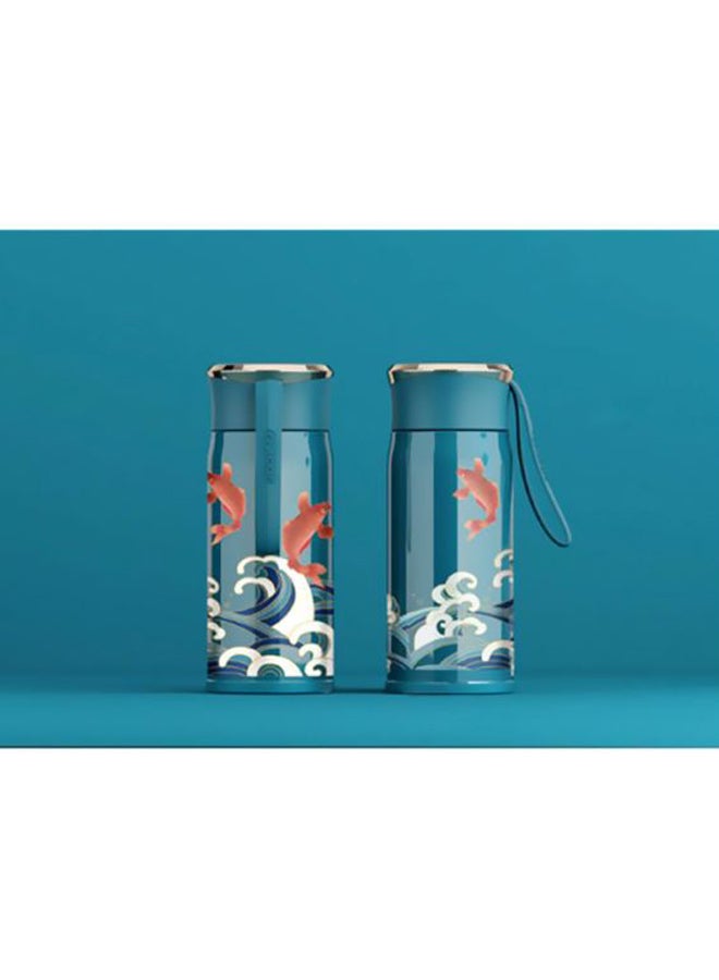 Stainless Steel Heat Preservation Cup Blue 21cm