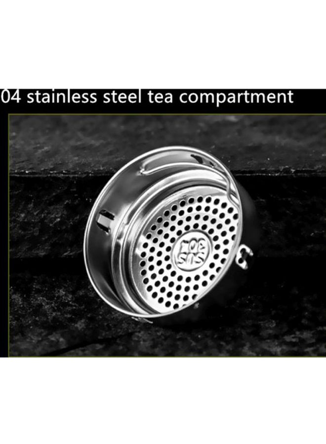 Double Glass Domestic Water Cup Silver 22.7cm