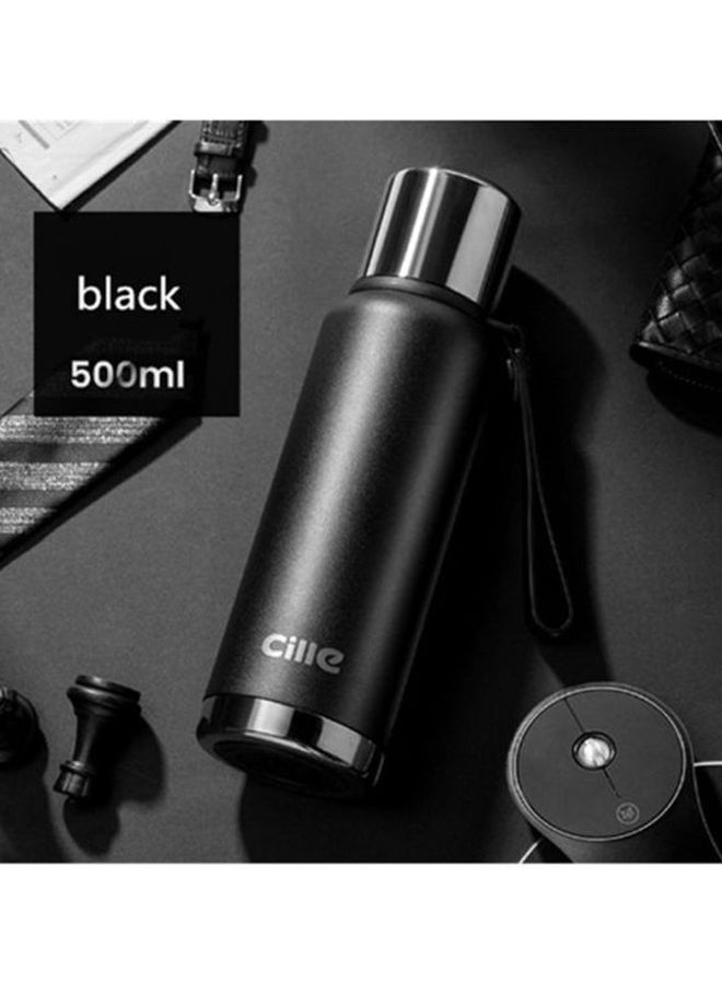 Stainless Steel Vacuum Cup Black 24.7cm