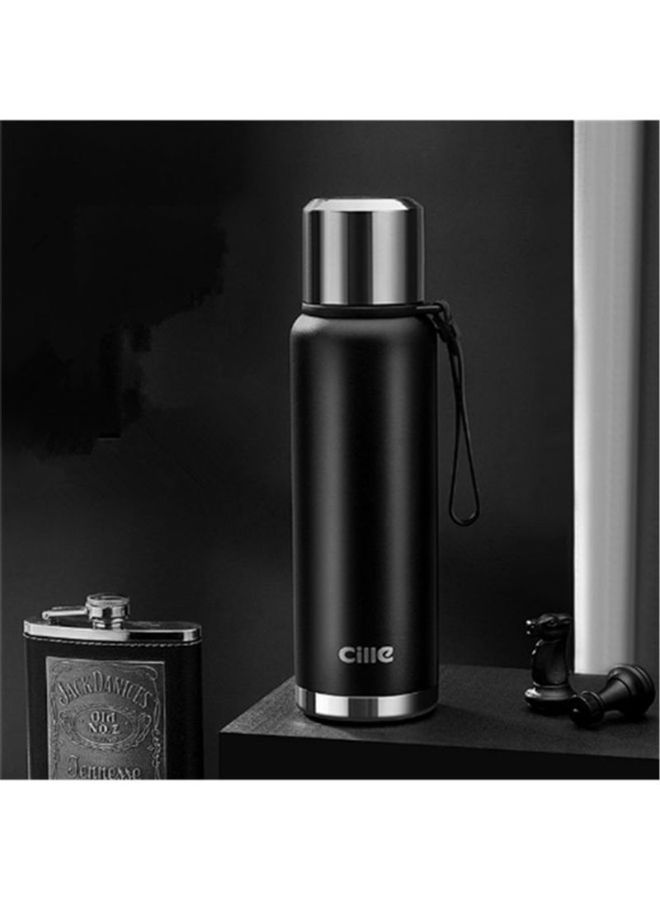 Stainless Steel Vacuum Cup Black 24.7cm