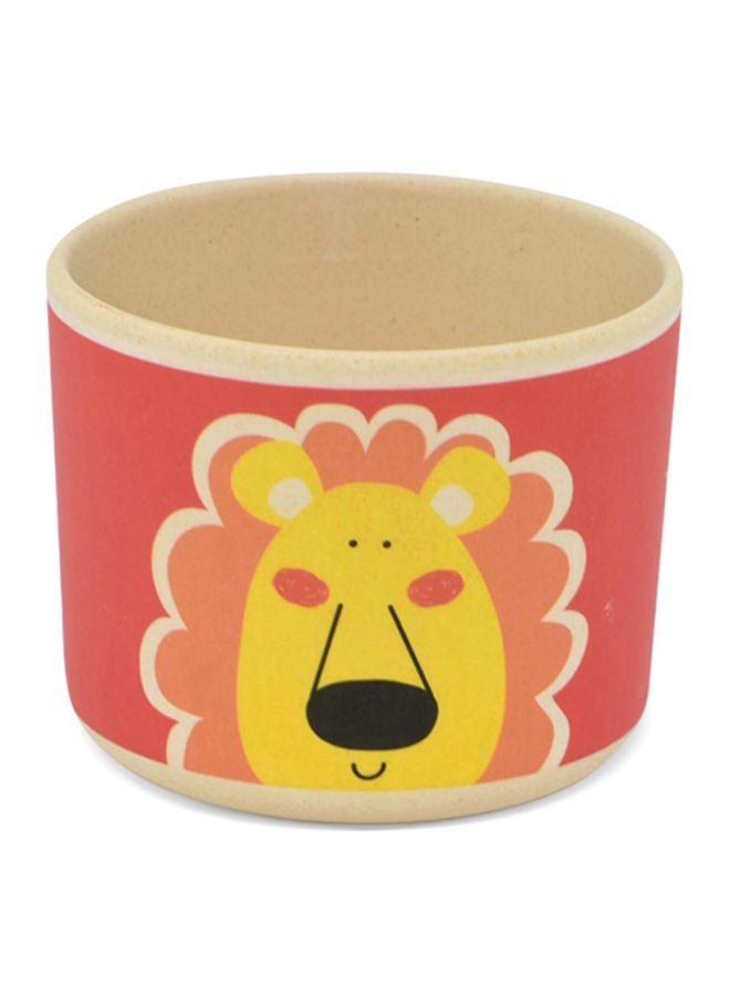 Cartoon Lion Kids Mug Made Of Bamboo Fiber Multicolour