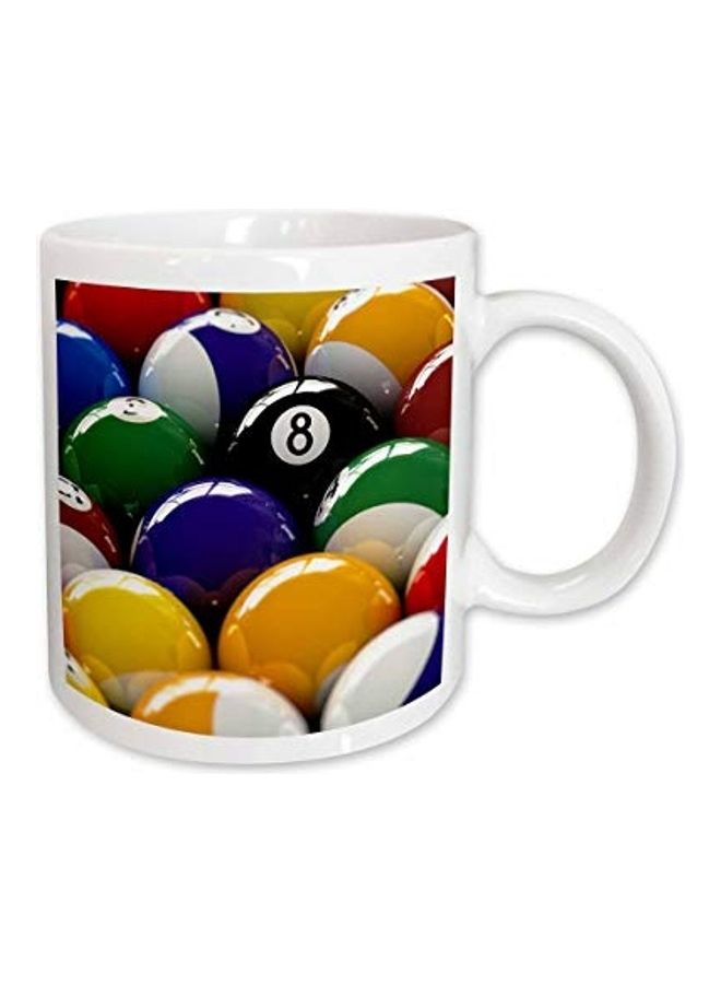 Billiard Eight Ball Mug Multicolour