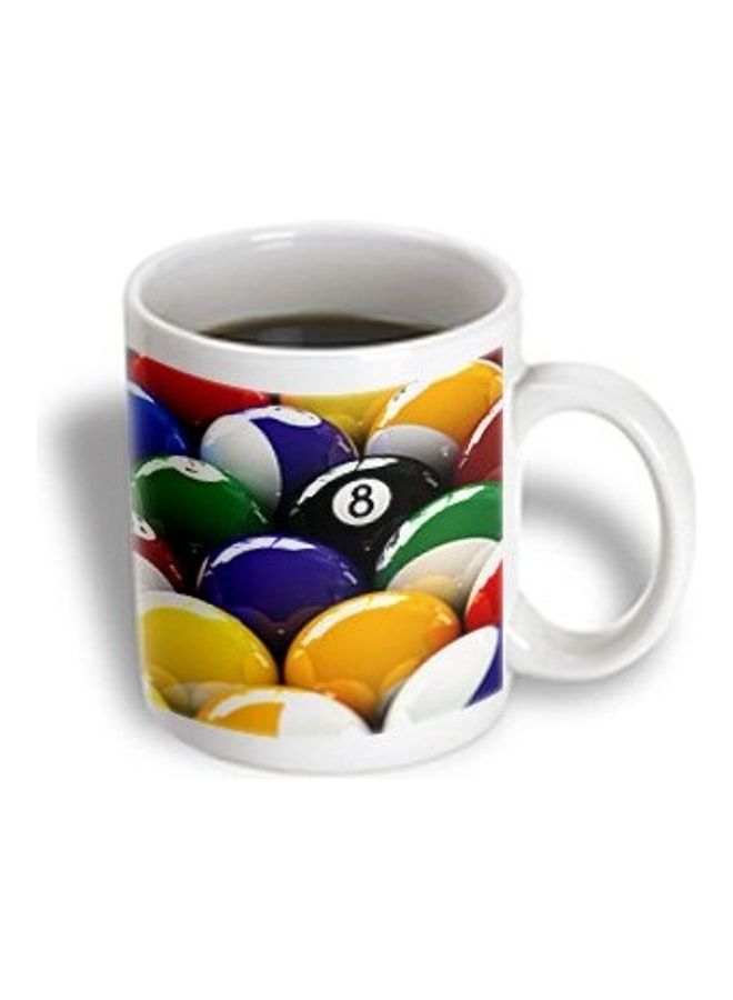 Billiard Eight Ball Mug Multicolour