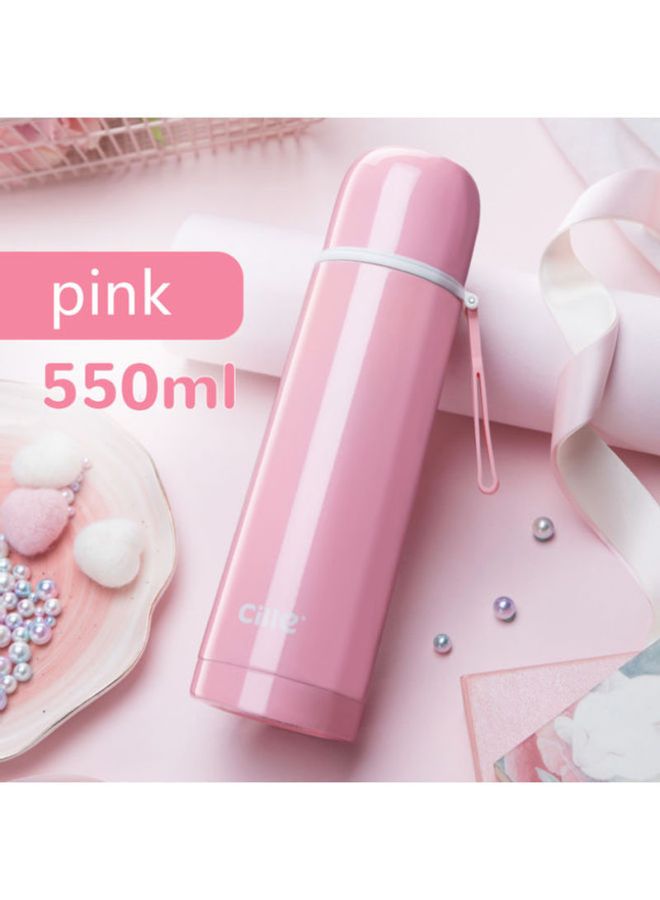 Portable Large Capacity Thermos Pink