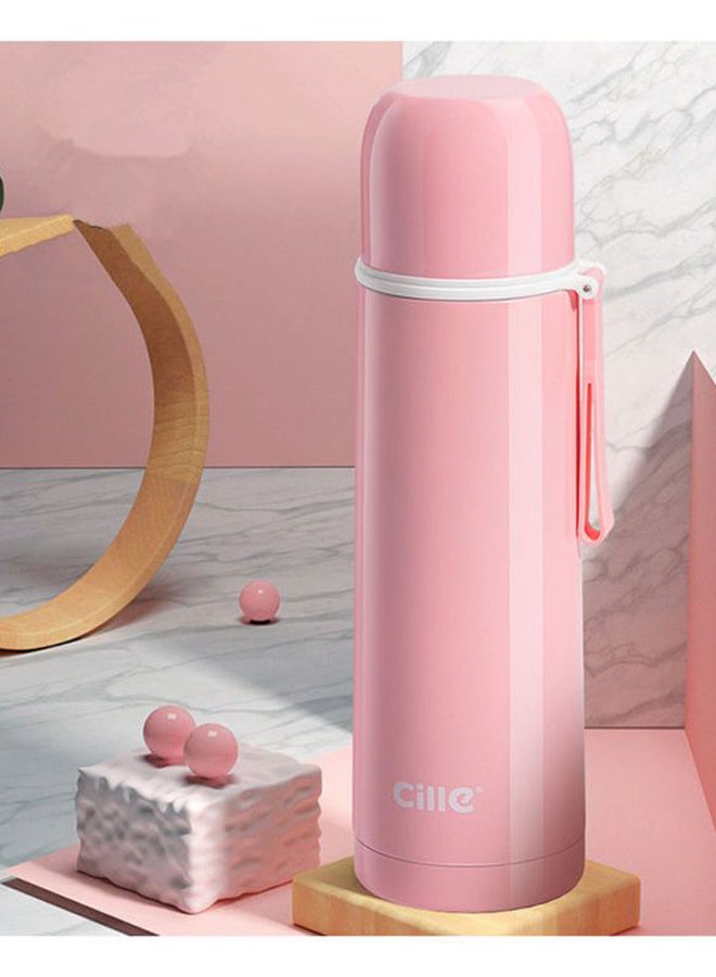 Portable Large Capacity Thermos Pink
